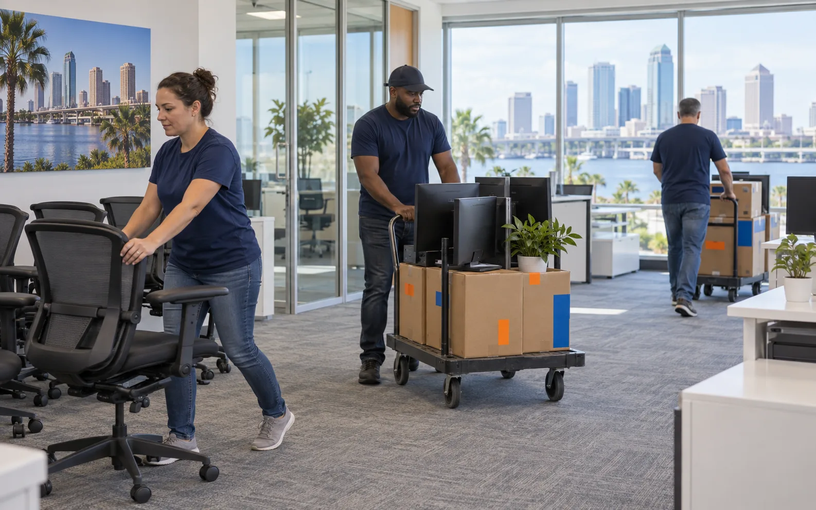 Illustrative image for office cleanout inventory checklist for furniture, records, and electronics